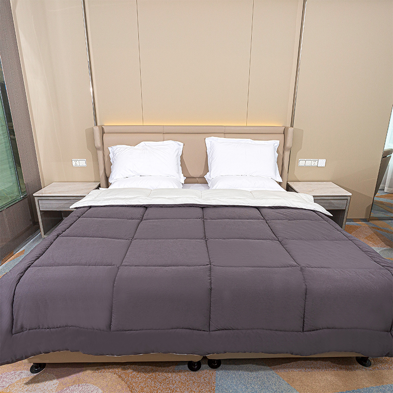 Grey All Season INSERT DUVET - Puntatore di biancheria da letto in scatola Puntatore di trapunta leggera con schede d'angolo
